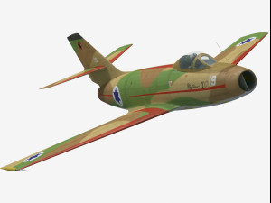 Dassault MD452 Mystere II 3D Модель