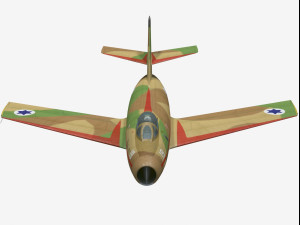 Dassault MD452 Mystere II 3D Модель