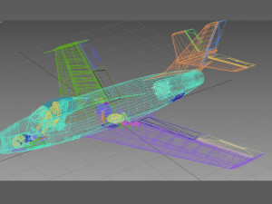 Dassault MD452 Mystere II 3D Модель