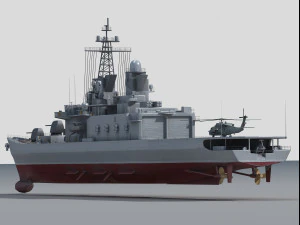 DDH-143 Shirane Destroyer 3D Model