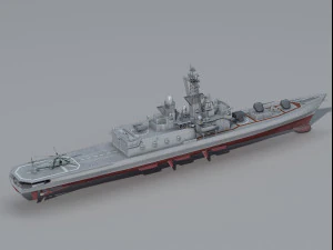DDH-143 Shirane Destroyer 3D Model