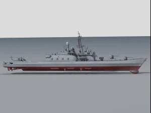 DDH-143 Shirane Destroyer 3D Model