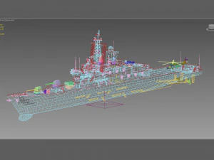 DDH-143 Shirane Destroyer 3D Model