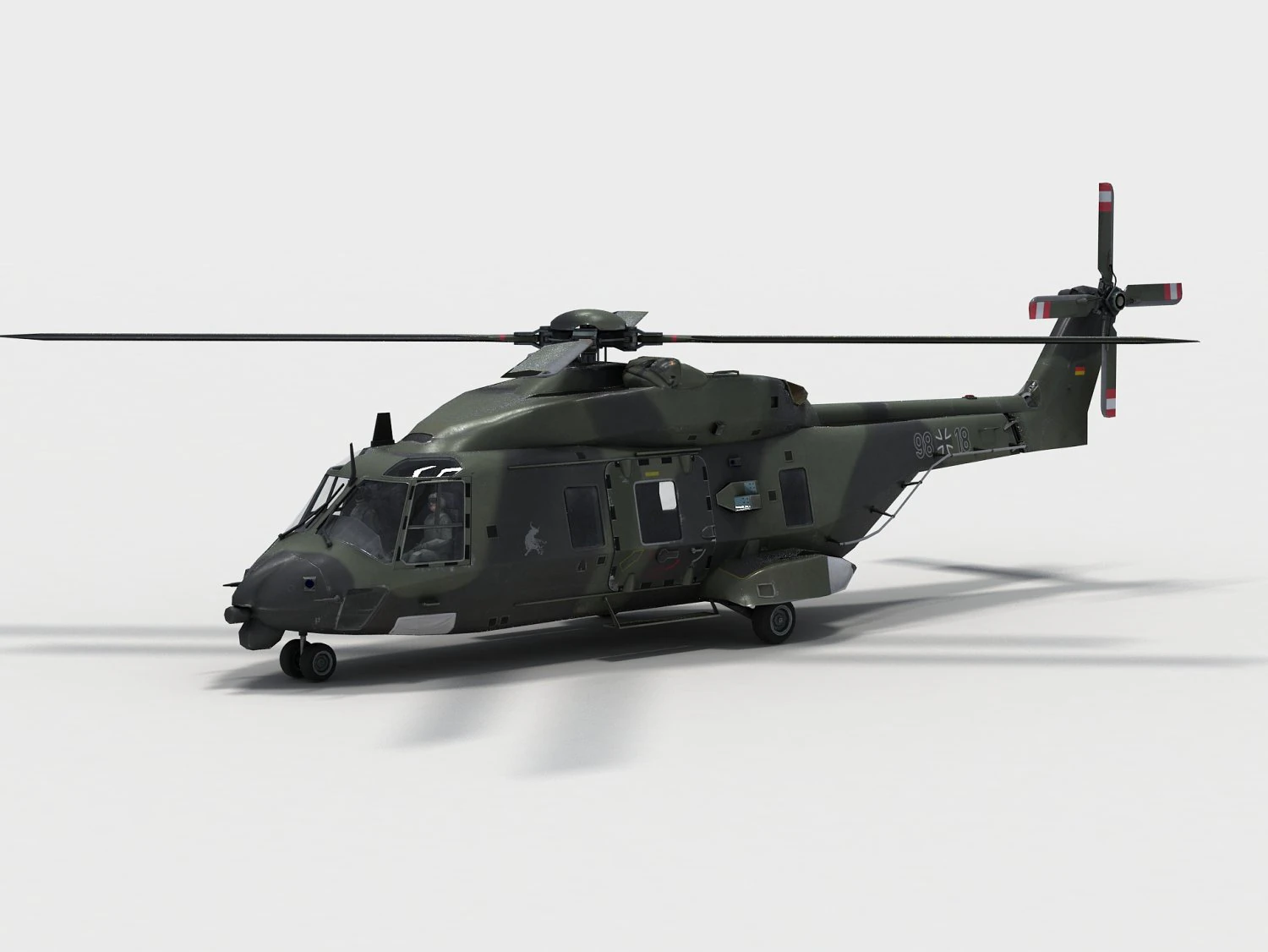 NH Industries NH90 3D Model .c4d .max .obj .3ds .fbx .stl .blend 