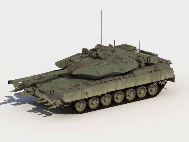 Arjun Mk2 3D Model .c4d .max .obj .3ds .fbx .lwo .lw .lws