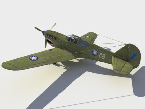 Curtiss P-40 Warhawk 3Dモデル