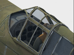 Curtiss P-40 Warhawk 3Dモデル