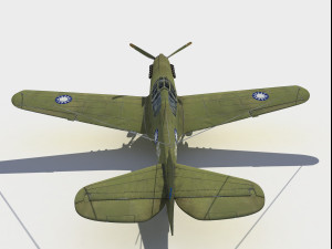 Curtiss P-40 Warhawk 3Dモデル