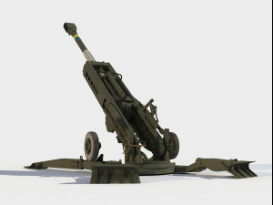 M777 155mm howitzer 3D Model