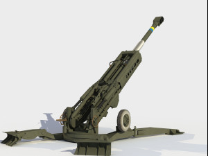 M777 155mm howitzer Modelo 3D