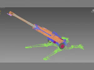 Obice M777 da 155 mm Modello 3D