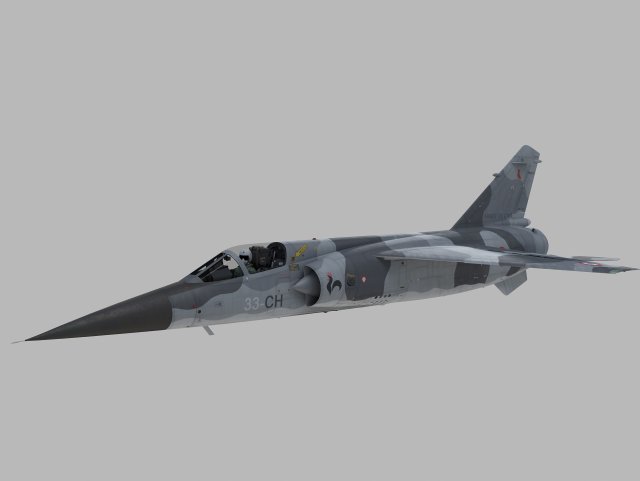 Dassault Mirage F-1 C Model 3D .c4d .max .obj .3ds .fbx .stl .blend 