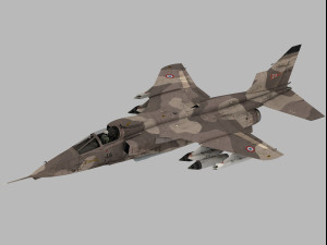 Sepecat Jaguar French version 3D Модель