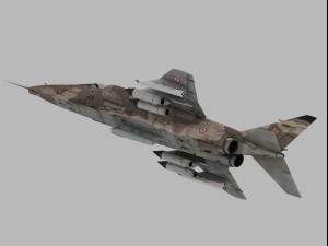 Sepecat Jaguar French version 3D Модель