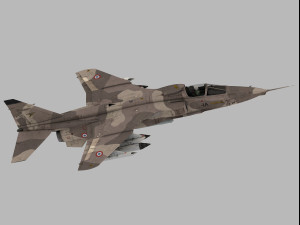 Sepecat Jaguar French version 3D Модель