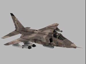 Sepecat Jaguar French version 3D Модель
