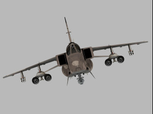 Sepecat Jaguar French version 3D Модель