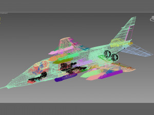 Sepecat Jaguar French version 3D Модель