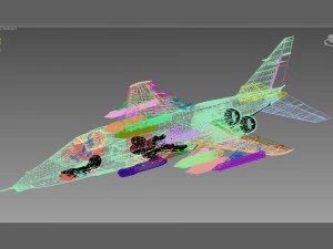 Sepecat Jaguar versione francese Modello 3D