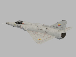 IAI Kfir C2 Modelo 3D