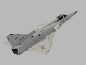 IAI Kfir C2 Modelo 3D