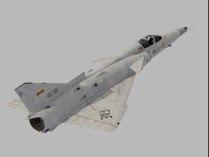 IAI Kfir C2 Modello 3D