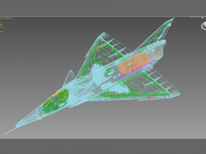 IAI Kfir C2 Modelo 3D