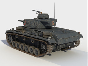 SdKfz 141 Panzer III Ausf F 3D Model