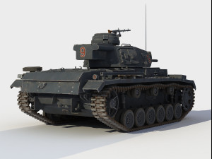 SdKfz 141 Panzer III Ausf F 3D Model