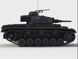 SdKfz 141 Panzer III Ausf F 3D Model