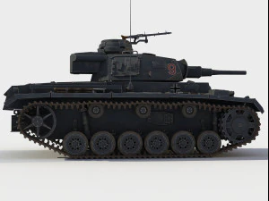 SdKfz 141 Panzer III Ausf F 3D Model