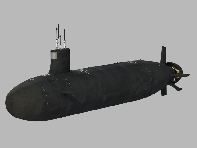 Virginia class submarine Modelo 3D .c4d .max .obj .3ds .fbx .stl .blend 