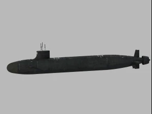 Okręt podwodny klasy Virginia Model 3D