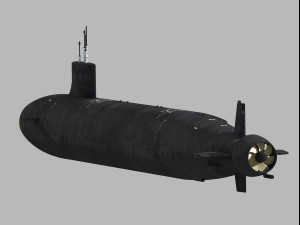 Virginia class submarine Modelo 3D