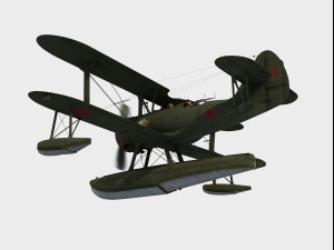 Beriev Be-2 Modelo 3D