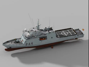 P44 Rayo BAM class patrol vessel 3D Model