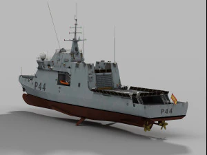 P44 Rayo BAM class patrol vessel 3D Model