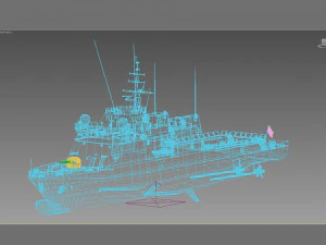 P44 Rayo BAM class patrol vessel 3D Model