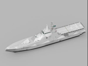 Visby Class Corvette 3D Model