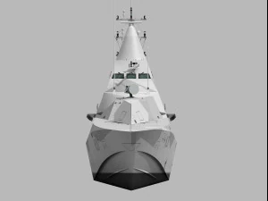 Visby Class Corvette 3D Model
