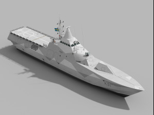 Visby Class Corvette Model 3D