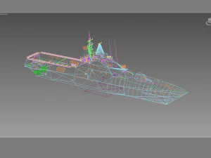 Visby Class Corvette 3D Model