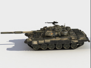 T-90 A russian tank Modello 3D
