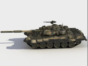 T-90 A russian tank 3D Model