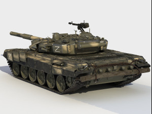 T-90 A russian tank Modello 3D