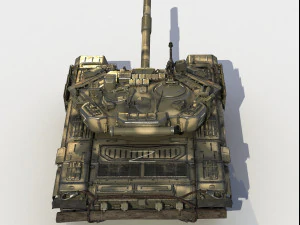 T-90 A russian tank 3D Model