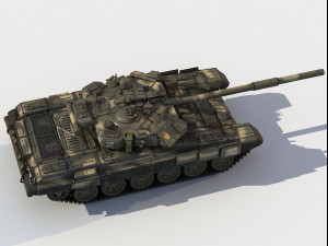 T-90 A russian tank Modello 3D
