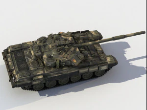 T-90 A russian tank 3D Model