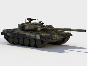T-90 A russian tank Modello 3D