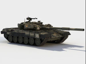T-90 A russian tank 3D Model